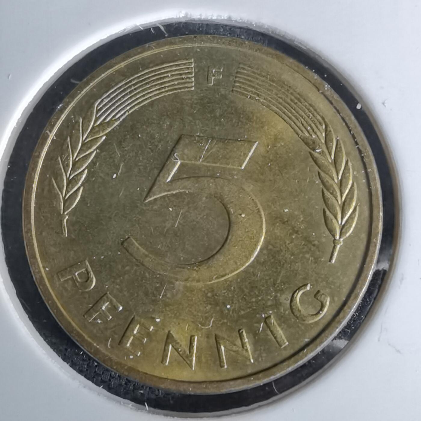 沼泽如烟--第978场 德国1989年5芬尼