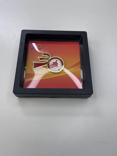 新时代收藏徽章红藏拍卖(第三十场)  徽章纸品证书杂项 - 北京市注册会计协会30周年纪念章 品相保存很好