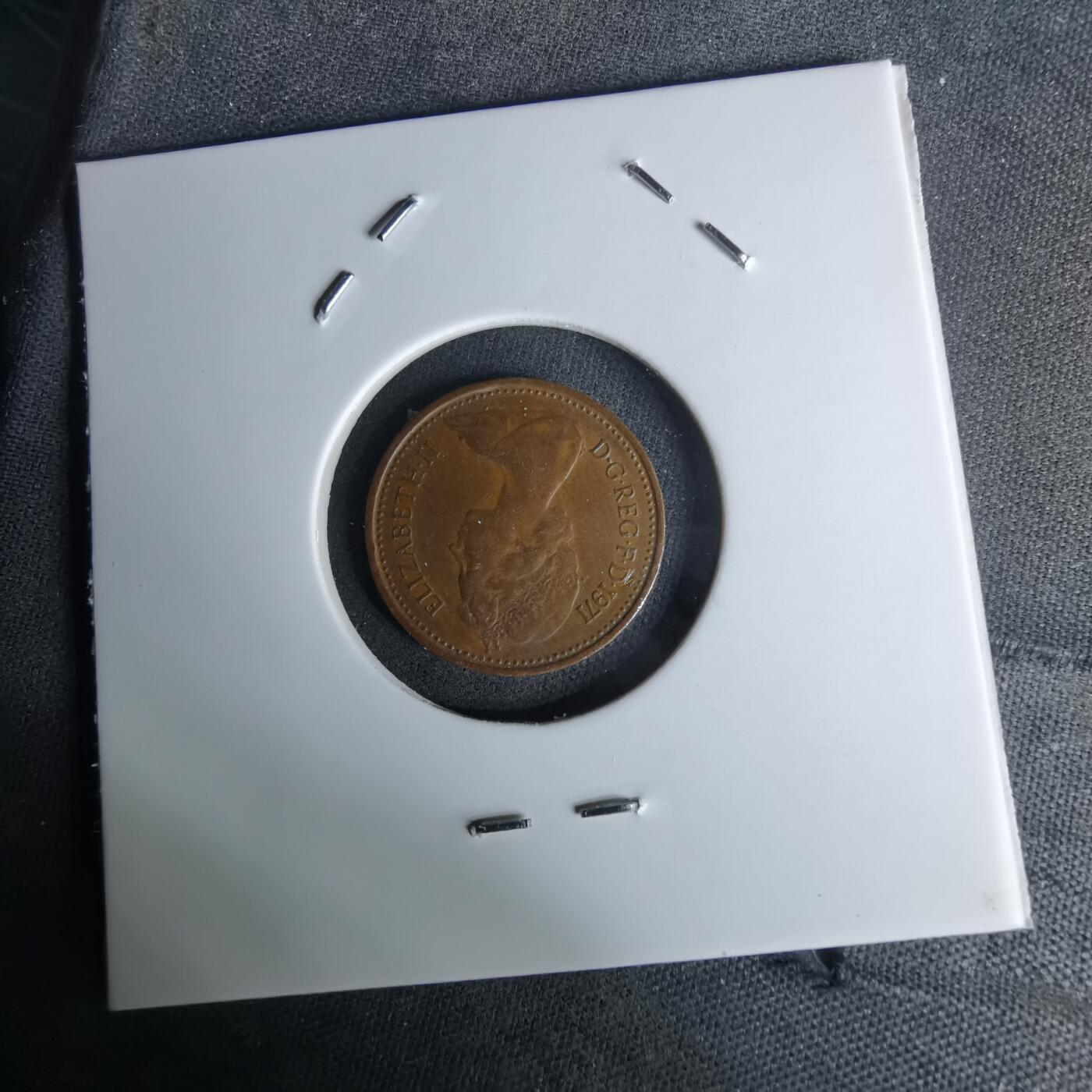 沼泽如烟--第978场 英国1971年半便士