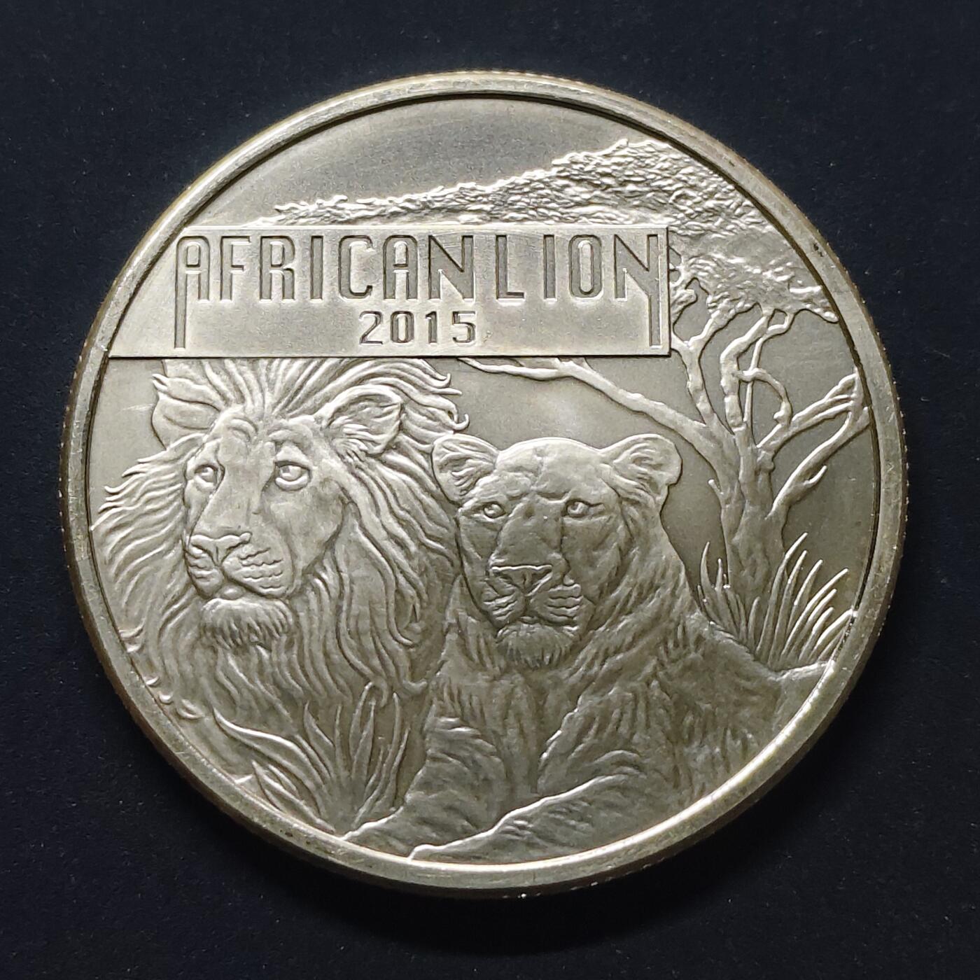 【全场包邮】纯粹捡漏拍499场-持续更新中 布隆迪2015年5000法郎非洲狮1盎司31.1克999纯银币【40毫米31.1克99.9%，纯银价约871元（按28元银价估算）】