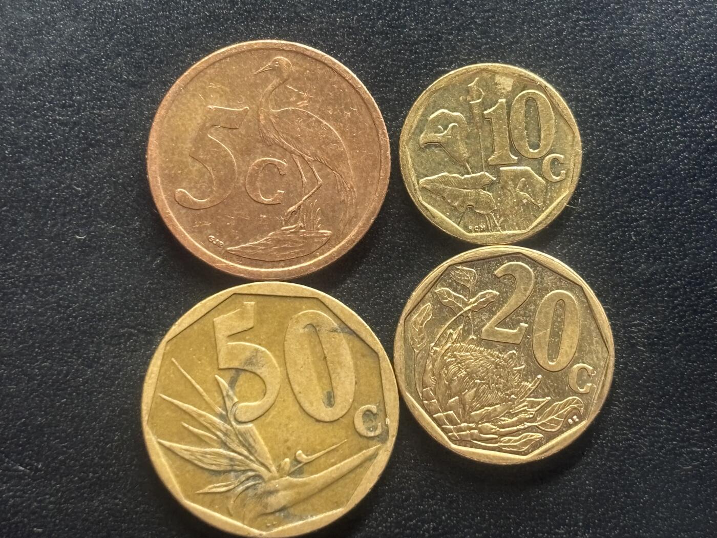 邮泉阁限时拍卖第四十场 非洲专场（硬币在国外。请付邮费6元。） 南非齐彭贝语4枚