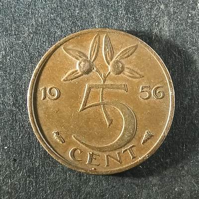 逸泉钱币2026第十四场世界各国散币纪念币A1214-1613 - 1287 荷兰5分铜币