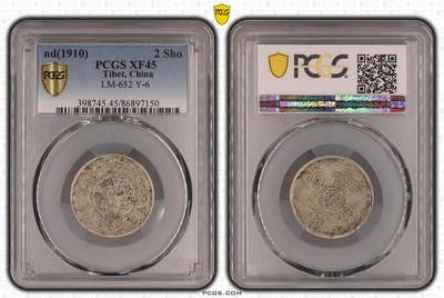 2026年1月捡漏拍 - (1910) 2 Sho 中国西藏宣统宝藏二钱银币