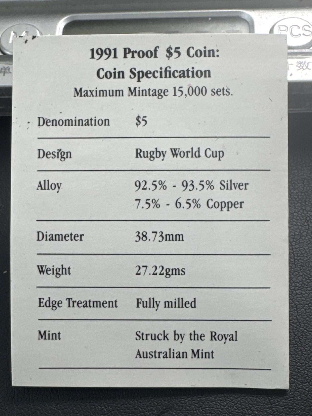 ❤️【币观天下】❤️ 第341期钱币拍卖- 2026.1.30周五晚上6点半场-长期征集拍品 春节前最后一场本场不能存放 节后恢复拍卖 新西兰1991年足总杯5元精制纪念银币27.22克