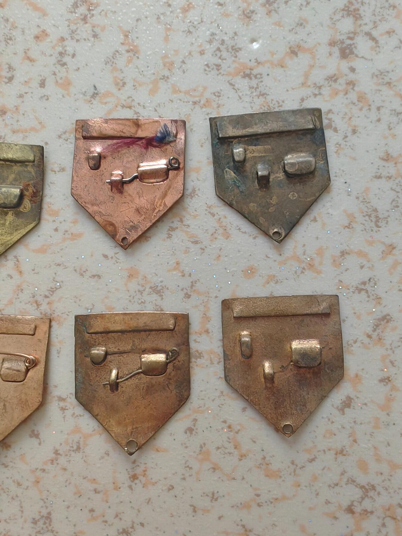 老章上挂铜片10个