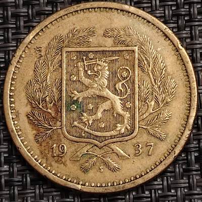 布加迪🐬～世界钱币(上海)🌾第 272 期 /  各国套币和散币 - 芬兰🇫🇮 1932年 20马克 31mm 大直径 ~C18