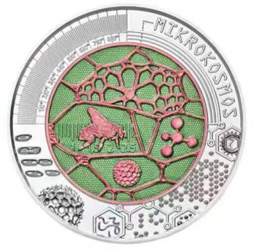 ❤️【币观天下】❤️ 第341期钱币拍卖- 2026.1.30周五晚上6点半场-长期征集拍品 春节前最后一场本场不能存放 节后恢复拍卖 奥地利2017年微观世界银铌双金属镶嵌币原盒证书