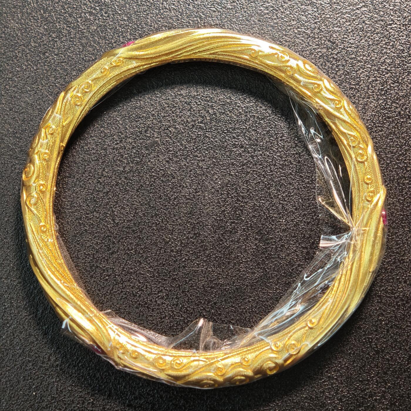 【德藏】世界币章拍卖第163期（拍品征集中~欢迎藏友联系） 2025年 喀麦隆哪吒乾坤圈镀金镶嵌环形纪念银币 925银 原盒 带证书 直径约：58mm；重约：23g