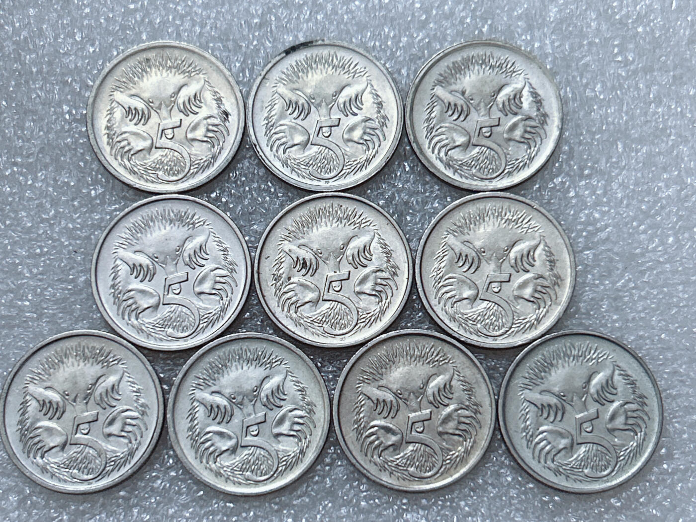 第一海外回流一元起拍收藏 散集专场  第296期 澳大利亚5分硬币 高冠女王版 10枚