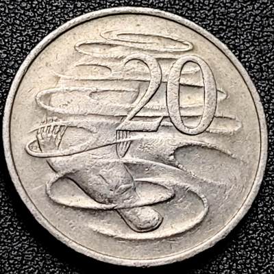 泉币菌-第178场- 精品福利场 - 1980年英属澳大利亚20分 伊丽莎白女王  鸭嘴兽  28.5mm