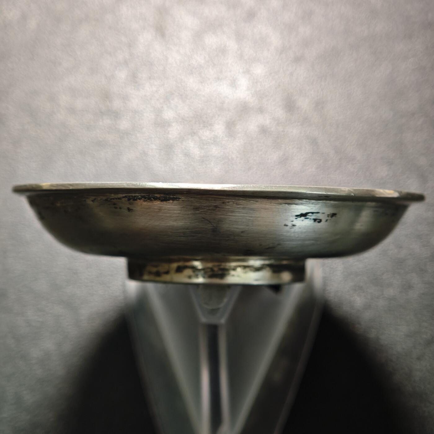 【德藏】世界币章拍卖第163期（拍品征集中~欢迎藏友联系） 早期镶嵌英属印度卢比银币银盘 工艺考究 直径约：71.8mm；重约：46.8g