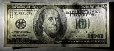 【礼羽收藏】🌏世界钱币拍卖第122期 - 1999年 大头100美金 实物图