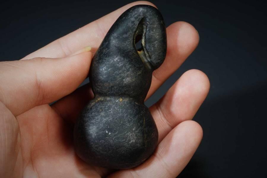 上海都达杂项专场十二（全场包邮】 老玉雕葫芦手把件83-38