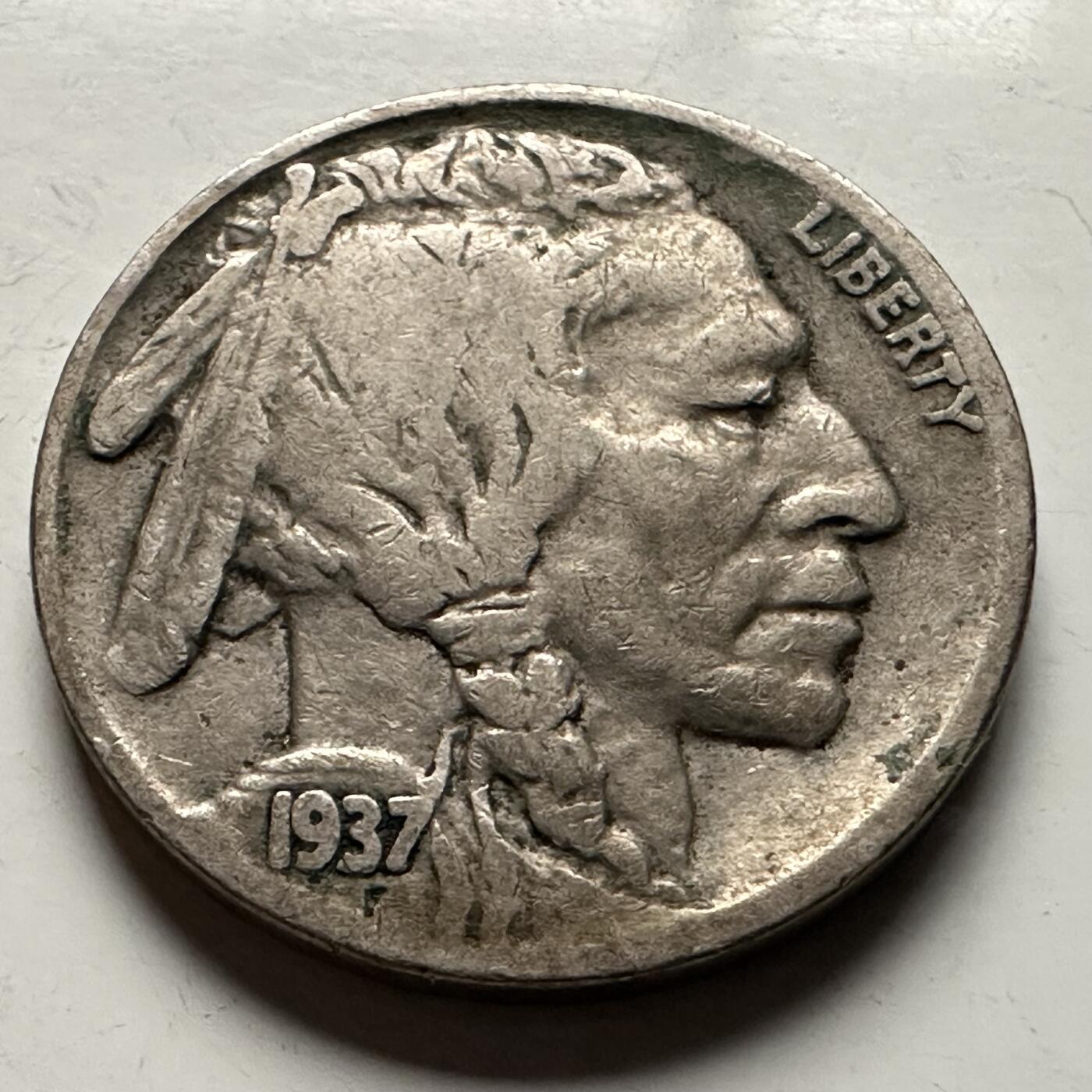 🌹外币初藏🌹🐯2026年第13场  每周二四六晚8️⃣点 接代拍 美国1937年牦牛五分 a