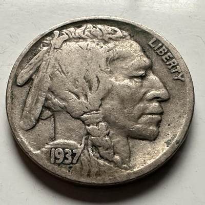 🌹外币初藏🌹🐯2026年第13场  每周二四六晚8️⃣点 接代拍 - 美国1937年牦牛五分 a