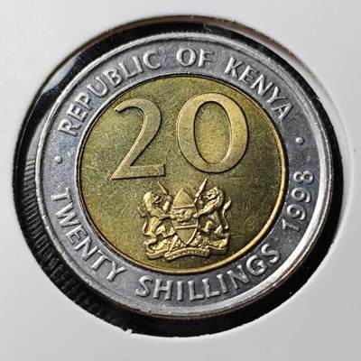 KK钱币收藏小铺  第390期  2月预留时间 周末发货 -  1998肯尼亚20先令