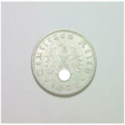 德国第三帝国1941年E版50芬尼 爽品 - 德国第三帝国1941年E版50芬尼 爽品