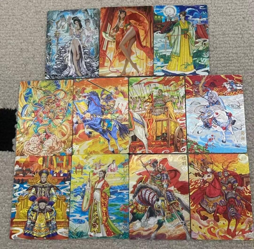 春节前倒数第二场！！龙虎卡牌-七四场（满200元包邮，无佣金，每周六结拍，欢迎送拍） 冷烫粗闪11张全 奇点  天下归心第二弹原色 一套