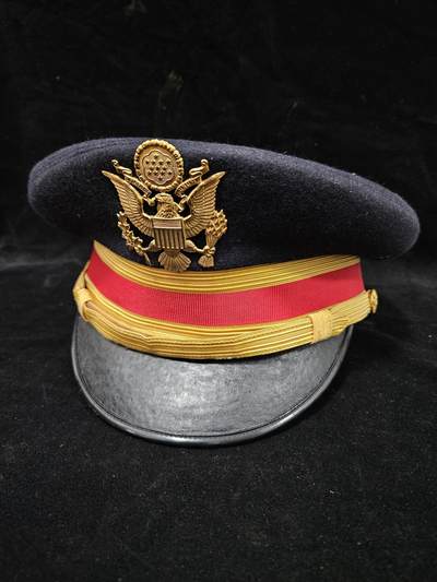 0元起拍勋章 第330期 咸鱼国勋章拍卖专场 2月1日（周日）下午6：00开始 - 美国陆军炮兵礼服尉官帽 56CM