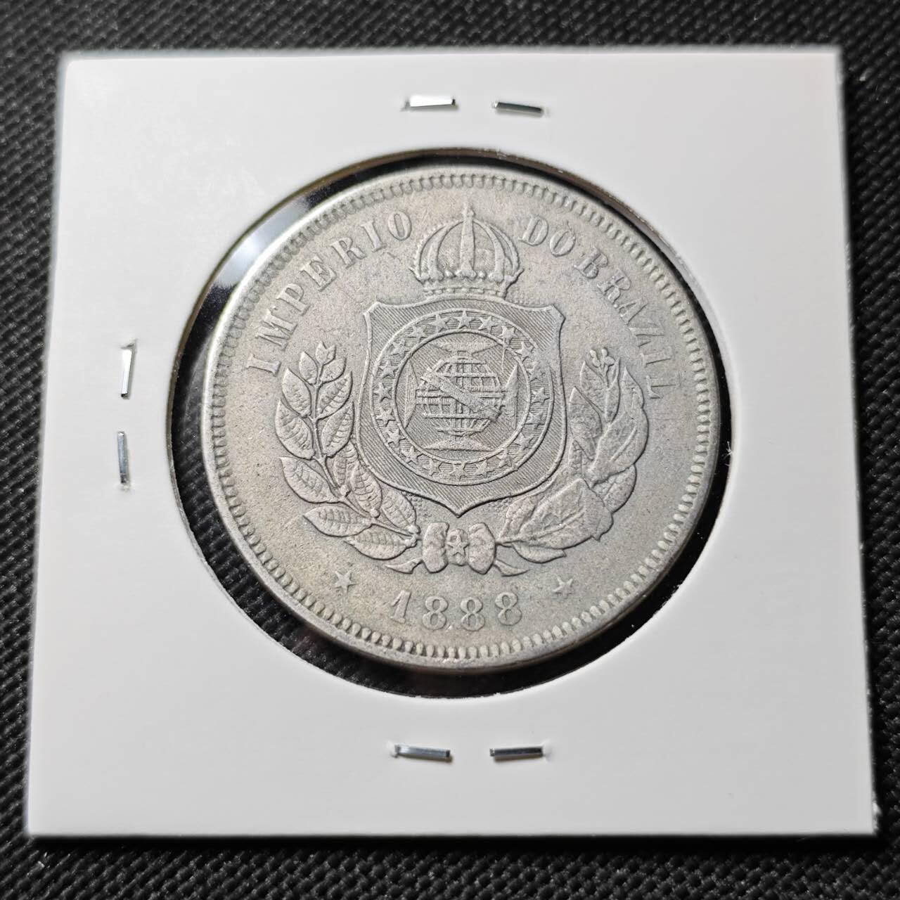 KK钱币收藏小铺  第390期  2月预留时间 周末发货  巴西200瑞斯