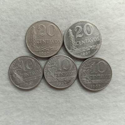 君烨收藏 0元起拍 散币场 每天一场 可留存 第22场 周日发货 - 18巴西硬币5个