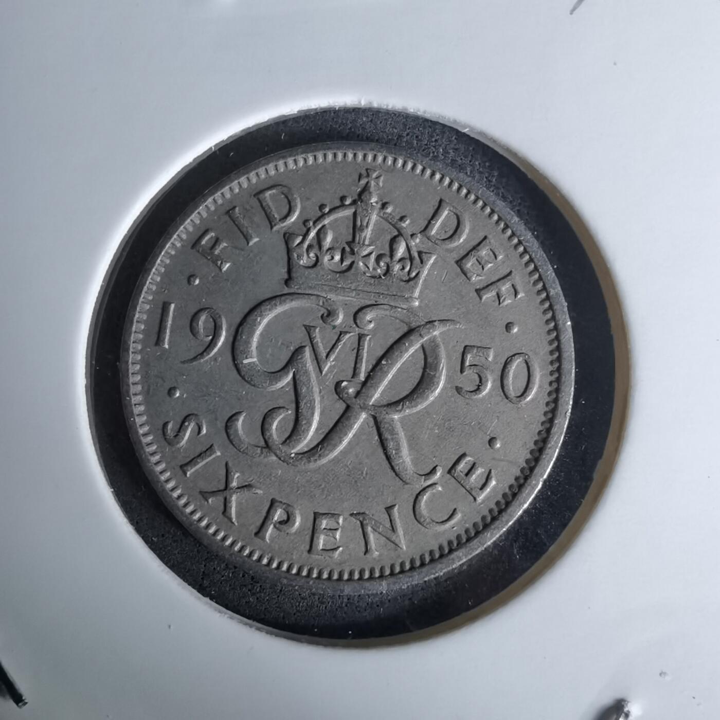 沼泽如烟--第978场 英国1950年6便士