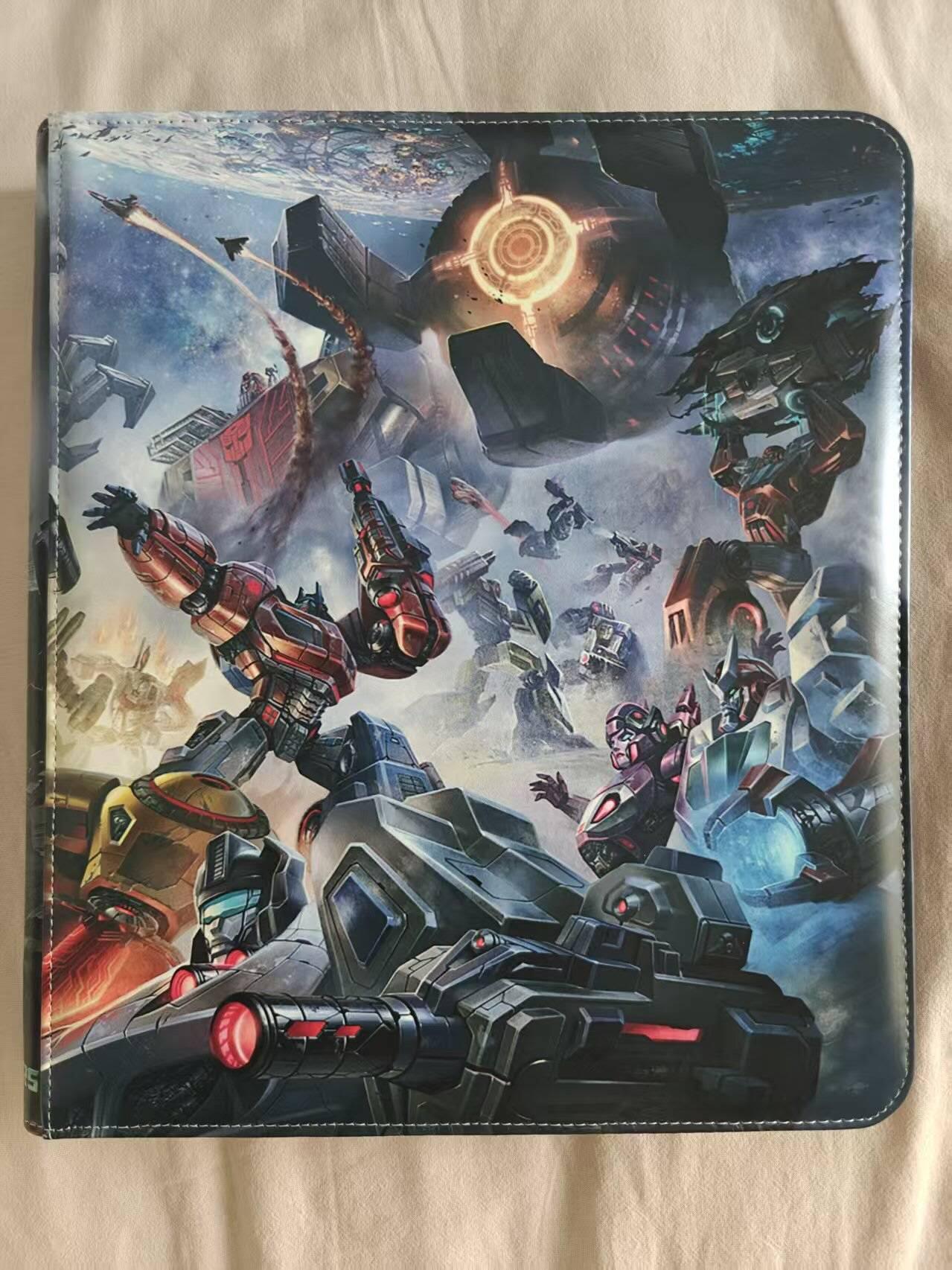 春节前倒数第二场！！龙虎卡牌-七四场（满200元包邮，无佣金，每周六结拍，欢迎送拍） 变形金刚图鉴卡对决9宫  接驳拉链册 (尺寸33.5*28.5*5.5)