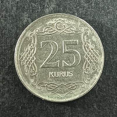 逸泉钱币2026第十四场世界各国散币纪念币A1214-1613 - 1325 土耳其25库鲁