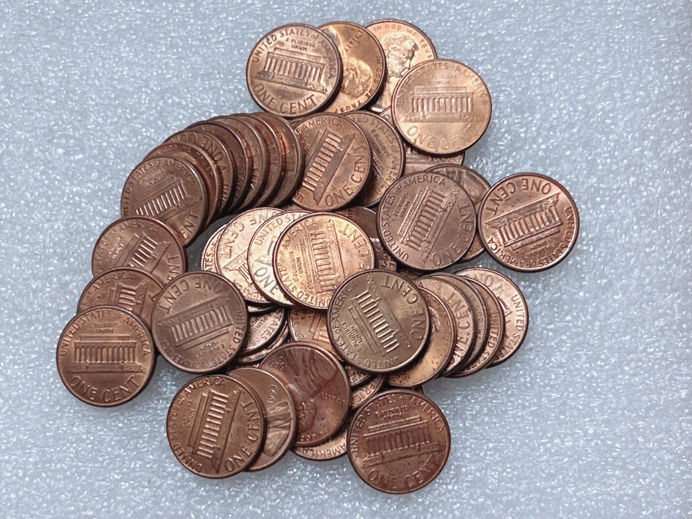 第一海外回流一元起拍收藏 散集专场  第296期 美国林肯堂1分硬币 50枚 带光品