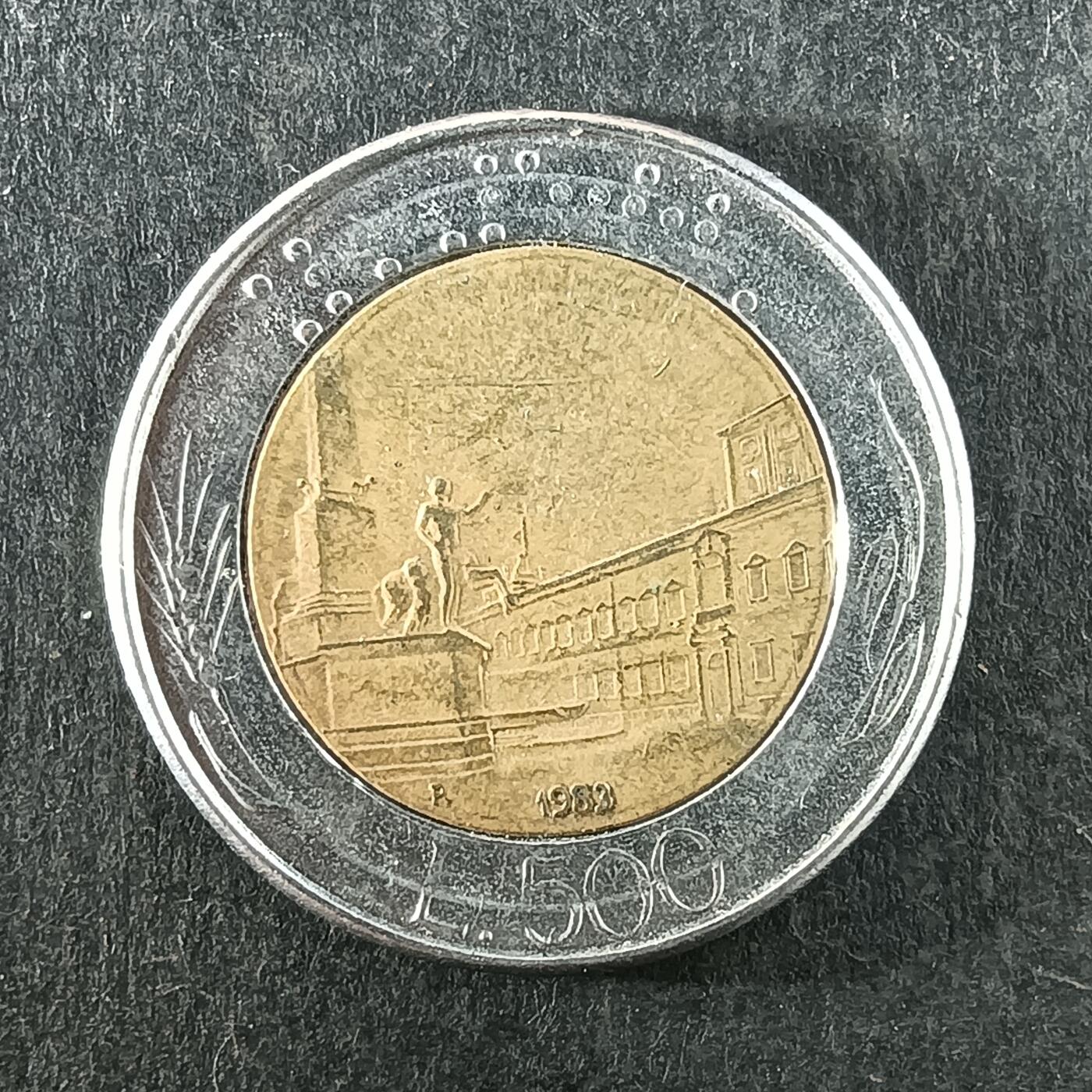 逸泉钱币2026第十四场世界各国散币纪念币A1214-1613 1231 意大利500里拉双色币