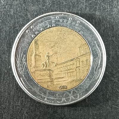 逸泉钱币2026第十四场世界各国散币纪念币A1214-1613 - 1231 意大利500里拉双色币