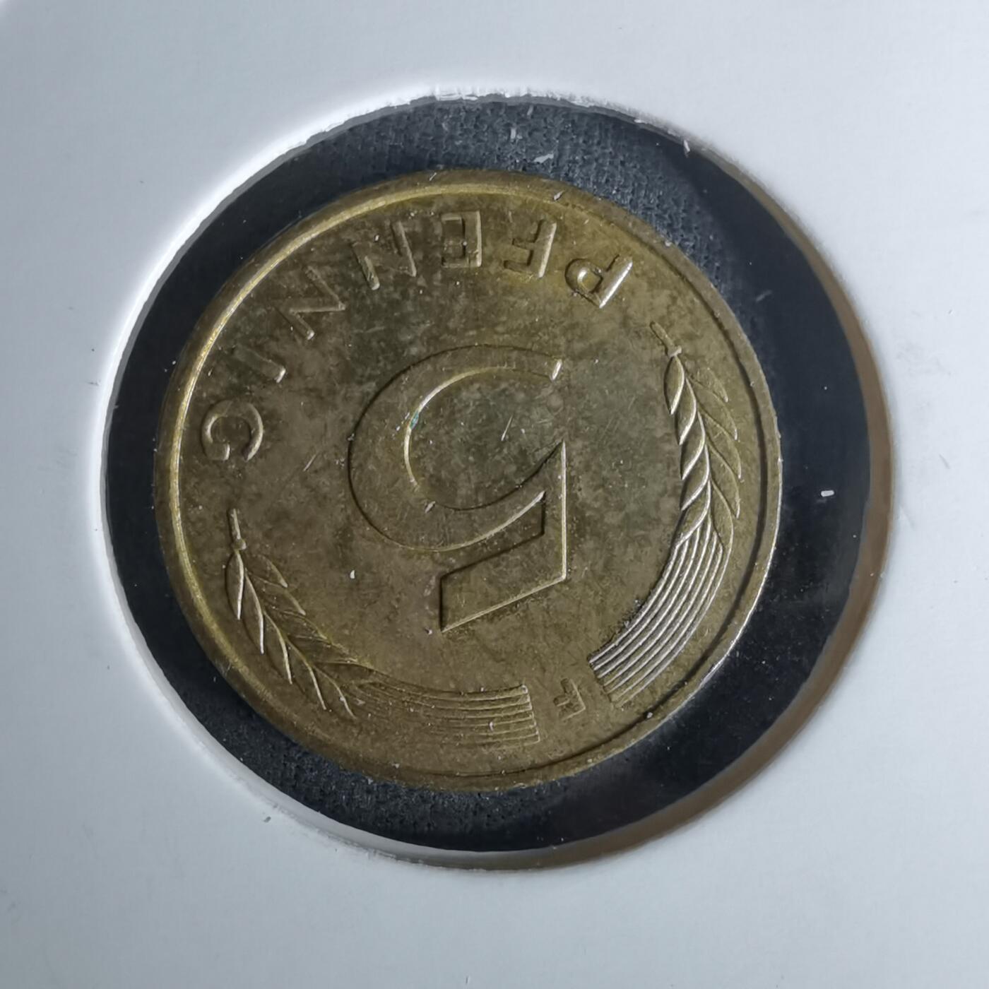 沼泽如烟--第978场 德国1989年5芬尼