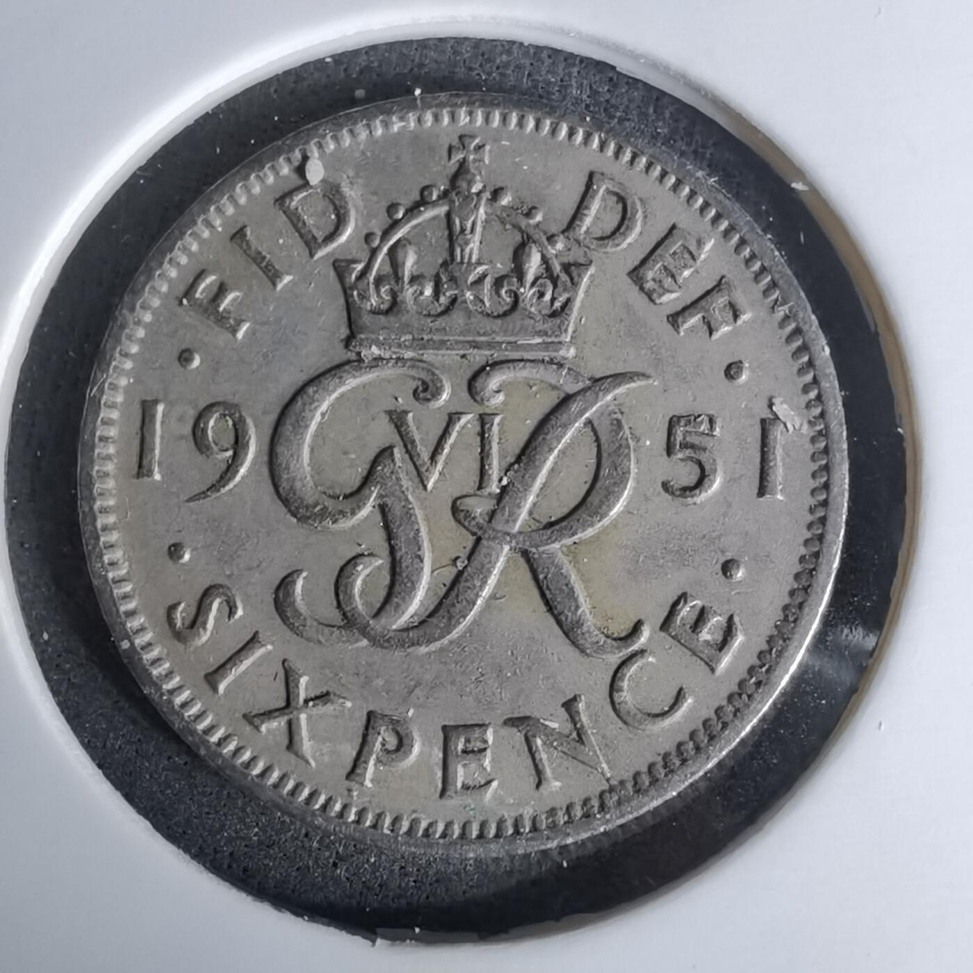 沼泽如烟--第978场 英国1951年6便士