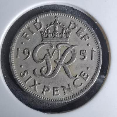 沼泽如烟--第978场 - 英国1951年6便士