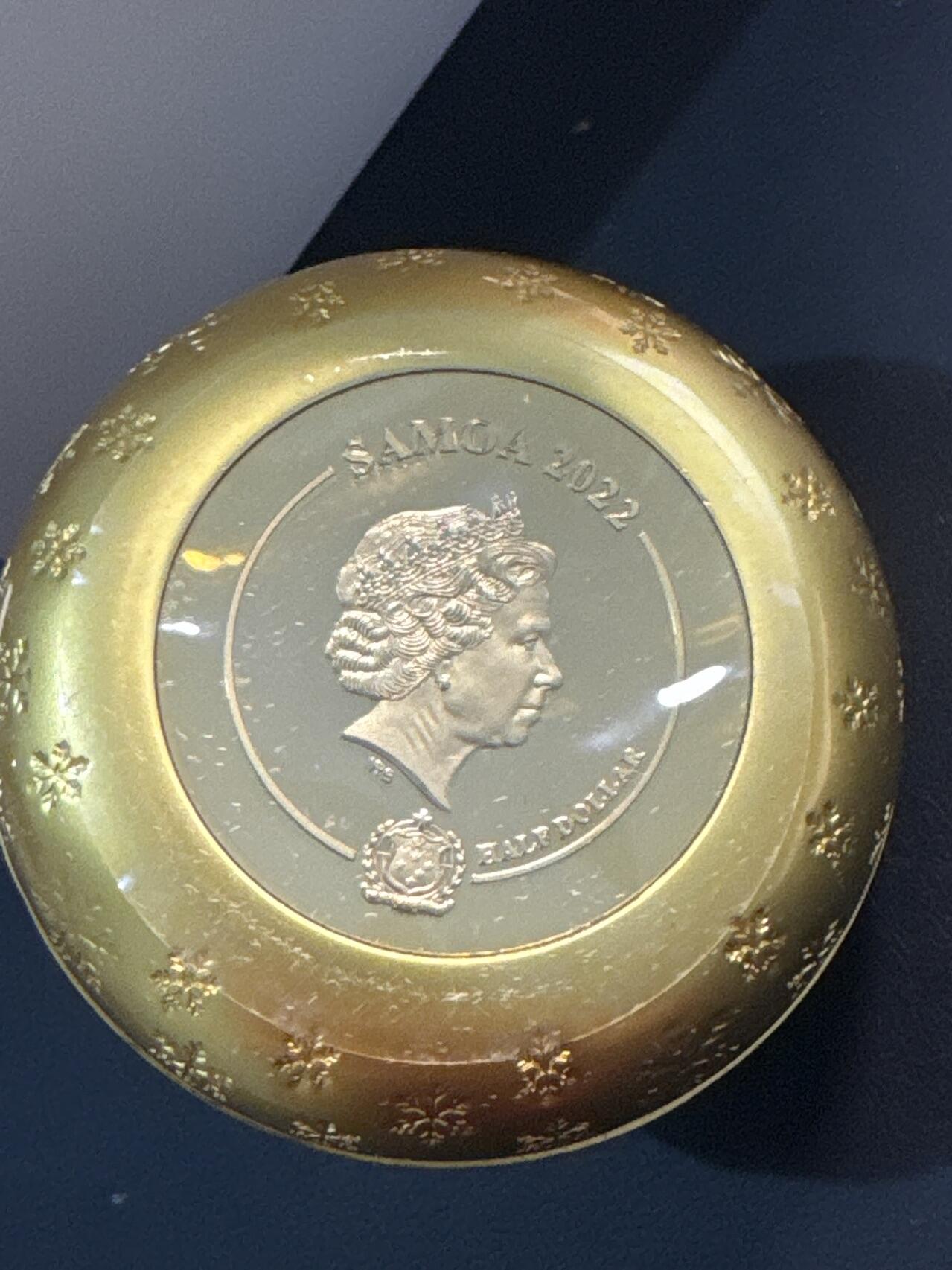 ❤️【币观天下】❤️ 第341期钱币拍卖- 2026.1.30周五晚上6点半场-长期征集拍品 春节前最后一场本场不能存放 节后恢复拍卖 萨摩亚2022年冰壶型纪念铜币盒证齐全