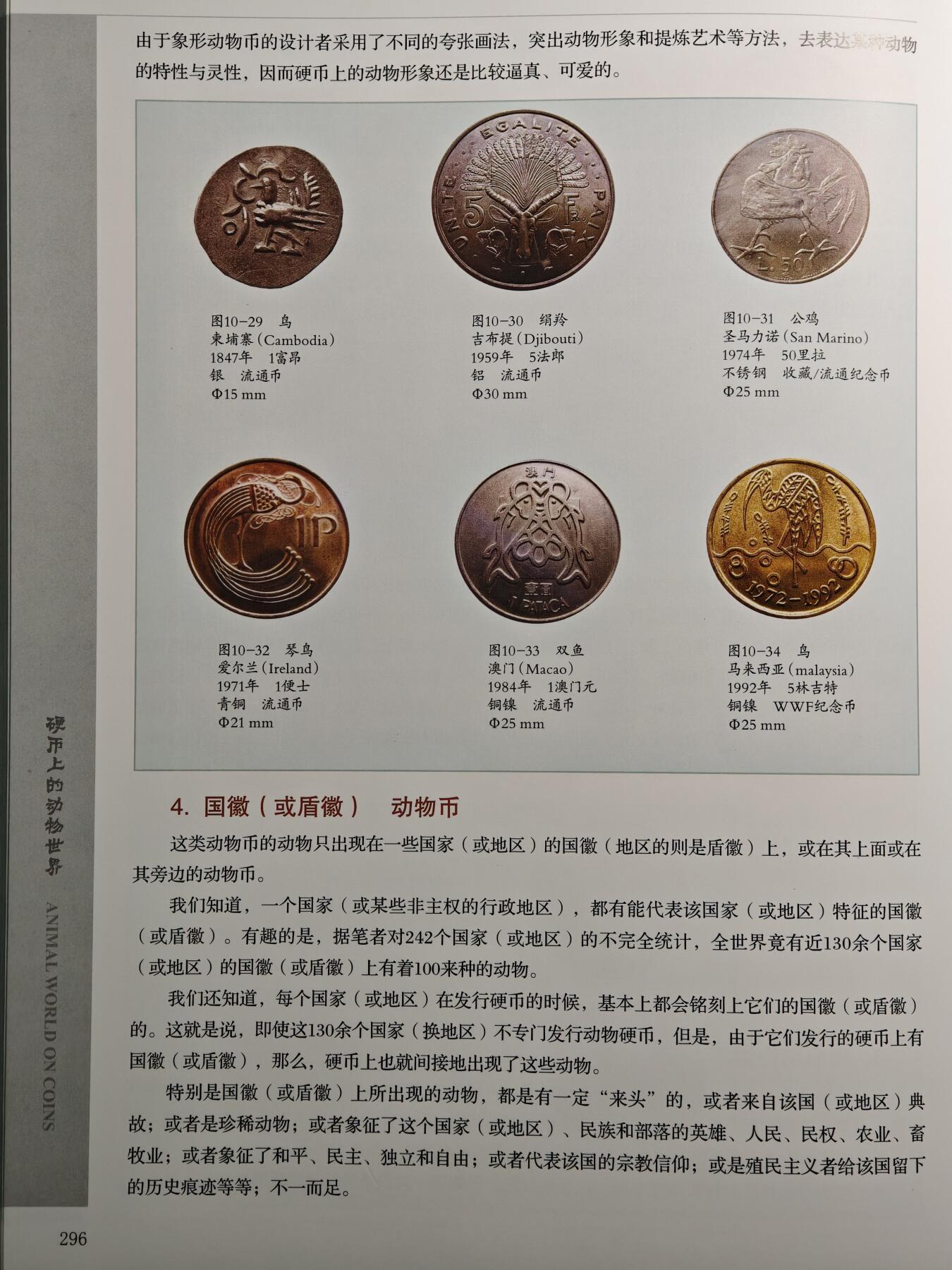 【德藏】世界币章拍卖第163期（拍品征集中~欢迎藏友联系） 全新塑封 硬币上的动物世界 硬壳精装 全彩铜板纸印刷 全书约310页