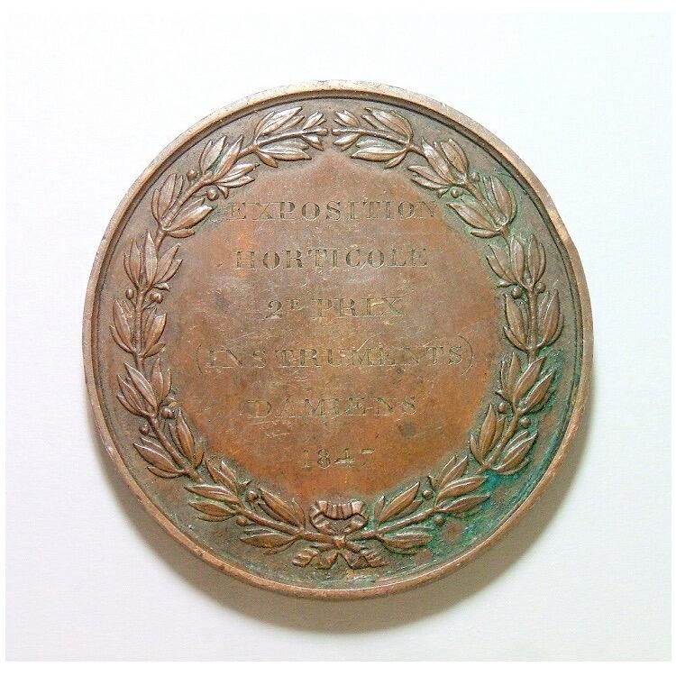 法国1847年 菲利普一世高浮雕精制大铜章 40MM