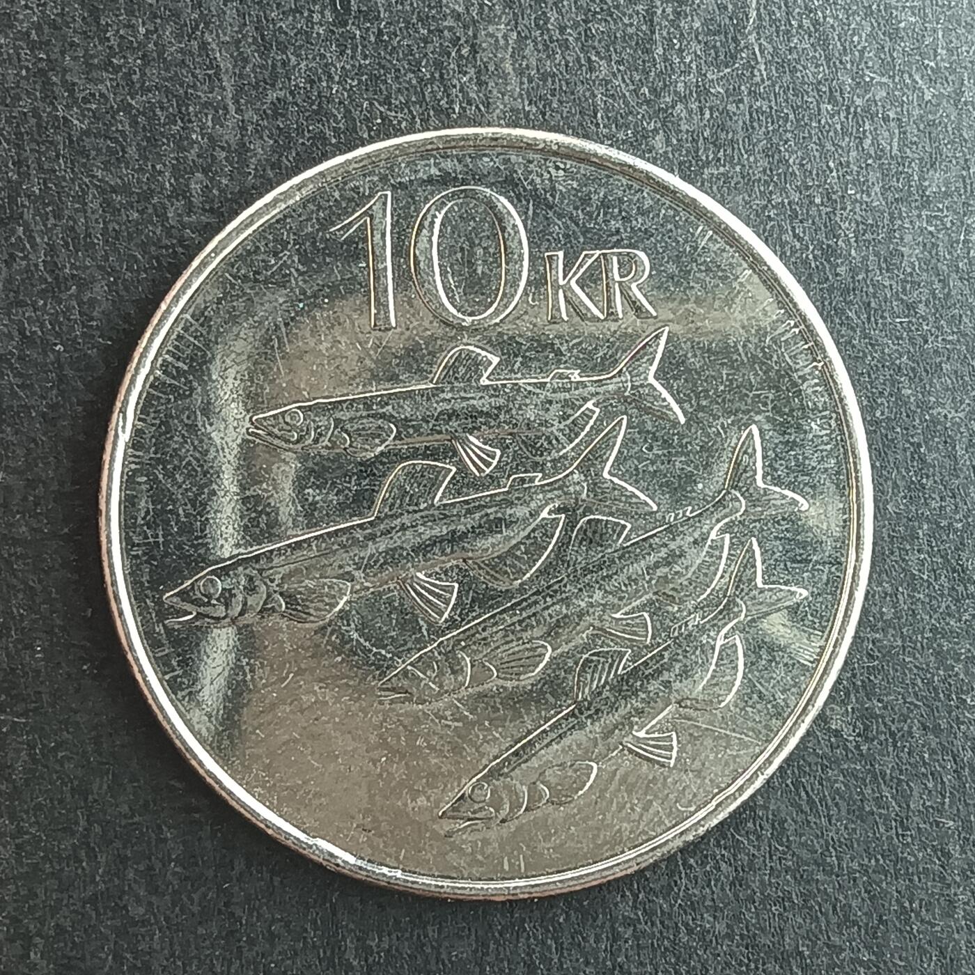 逸泉钱币2026第十四场世界各国散币纪念币A1214-1613 1233 冰岛10克郎鱼群