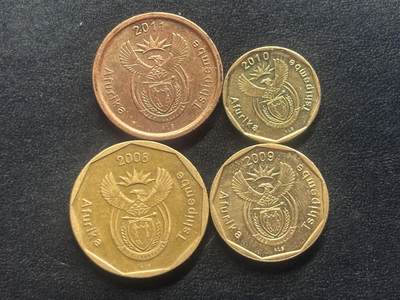 邮泉阁限时拍卖第四十场 非洲专场（硬币在国外。请付邮费6元。） - 南非齐彭贝语4枚