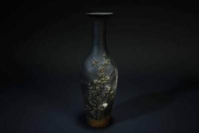 上海都达杂项专场十二（全场包邮】 - 铜梅花瓶83-21