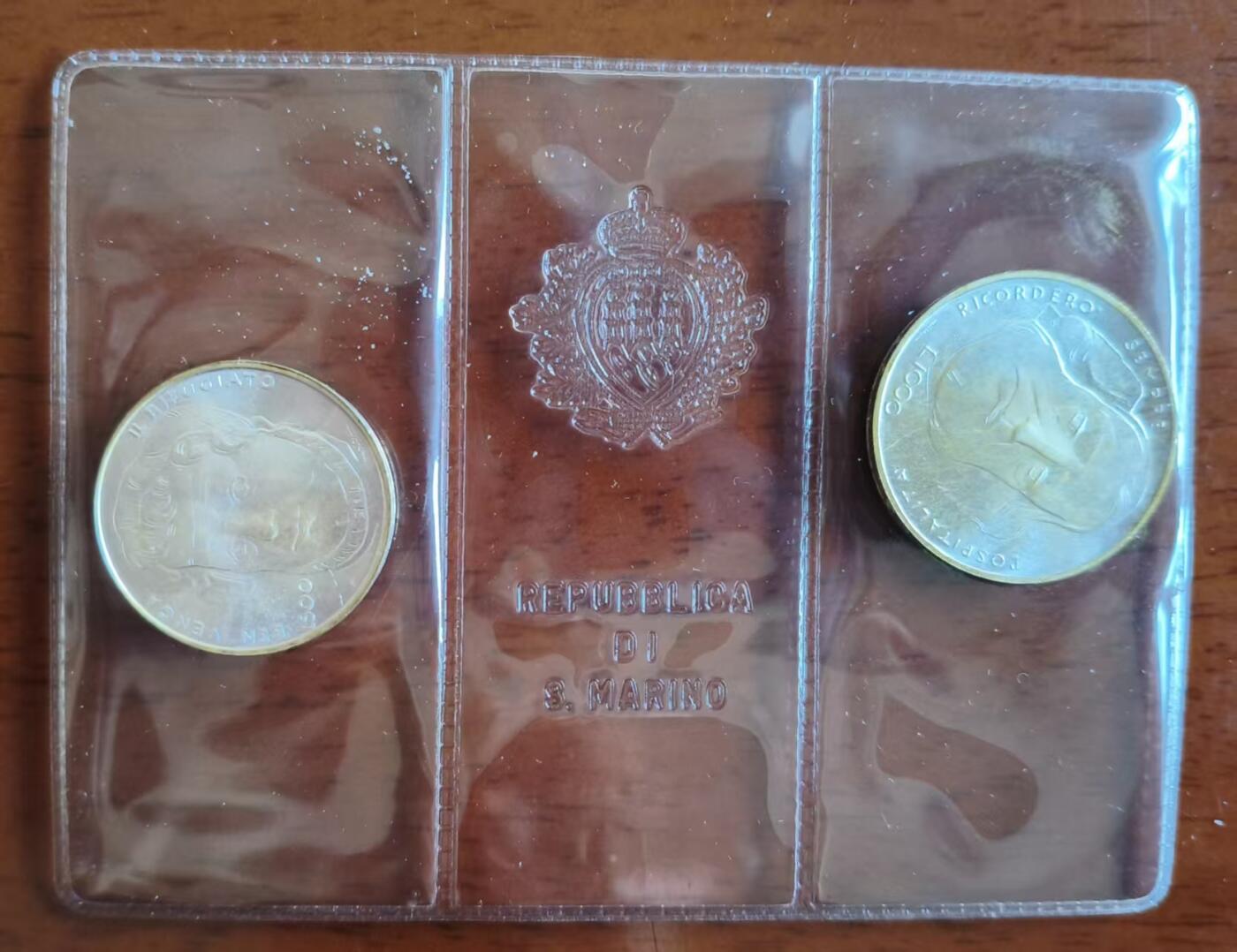 ❤️【币观天下】❤️ 第341期钱币拍卖- 2026.1.30周五晚上6点半场-长期征集拍品 春节前最后一场本场不能存放 节后恢复拍卖 圣马力诺1982年加里波弟逝世100周年纪念套装原盒证 含纯银21.38克