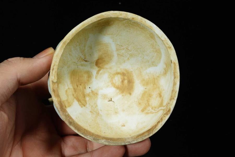 上海都达杂项专场十二（全场包邮】 70年代 湖田窑影青釉粉盒83-49