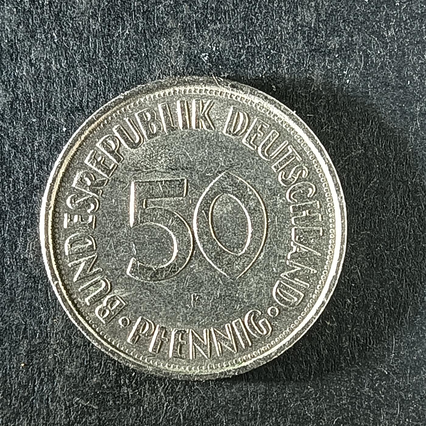 逸泉钱币2026第十四场世界各国散币纪念币A1214-1613 1275 联邦德国50芬尼