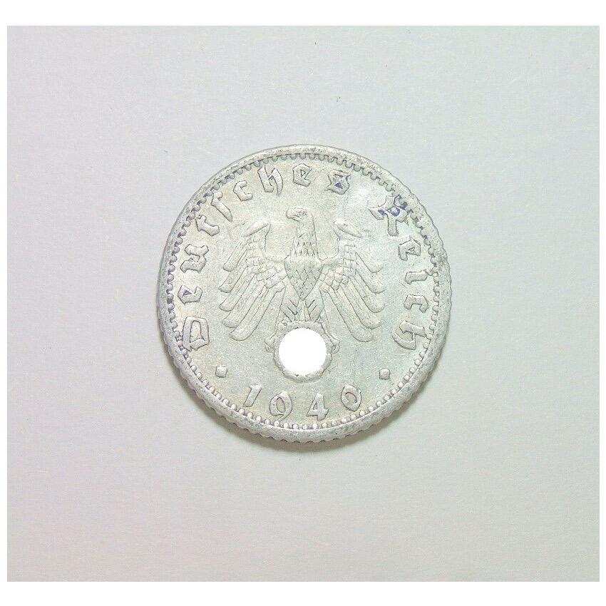 德国第三帝国1940年F版50芬尼 爽品