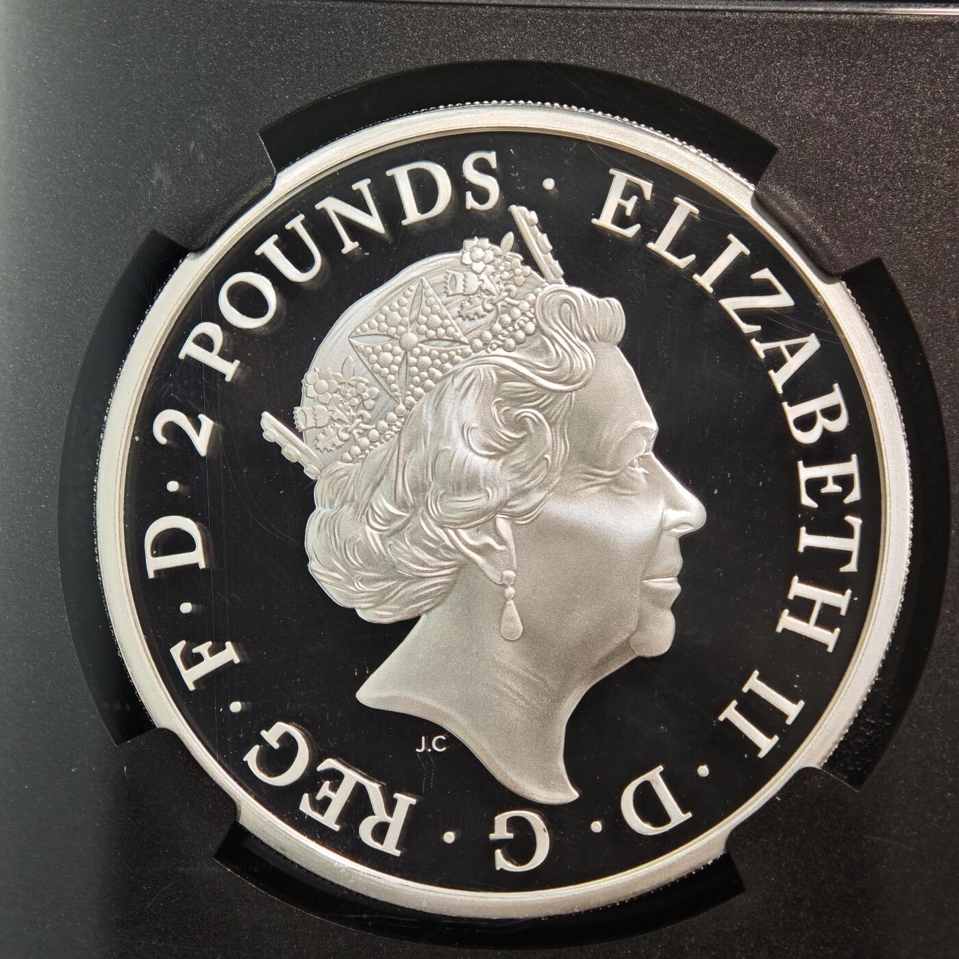 【德藏】世界币章拍卖第163期（拍品征集中~欢迎藏友联系） 满分！2018年 英国不列颠尼亚1盎司精制银币 999银 1盎司 NGC PF70UC