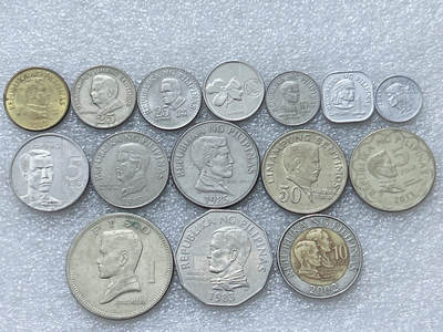 第一海外回流一元起拍收藏 散集专场  第296期 - 菲律宾硬币 15枚