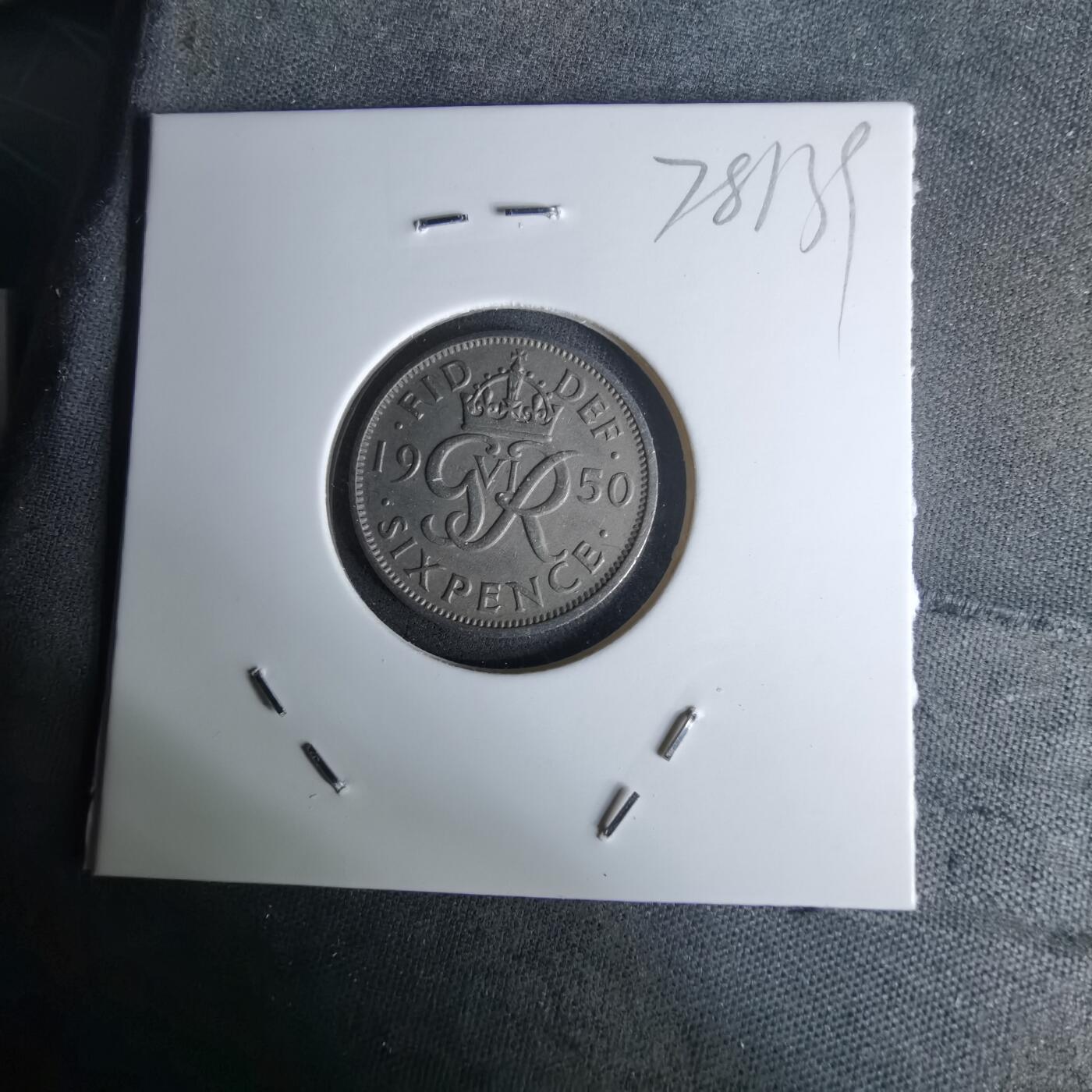 沼泽如烟--第978场 英国1950年6便士