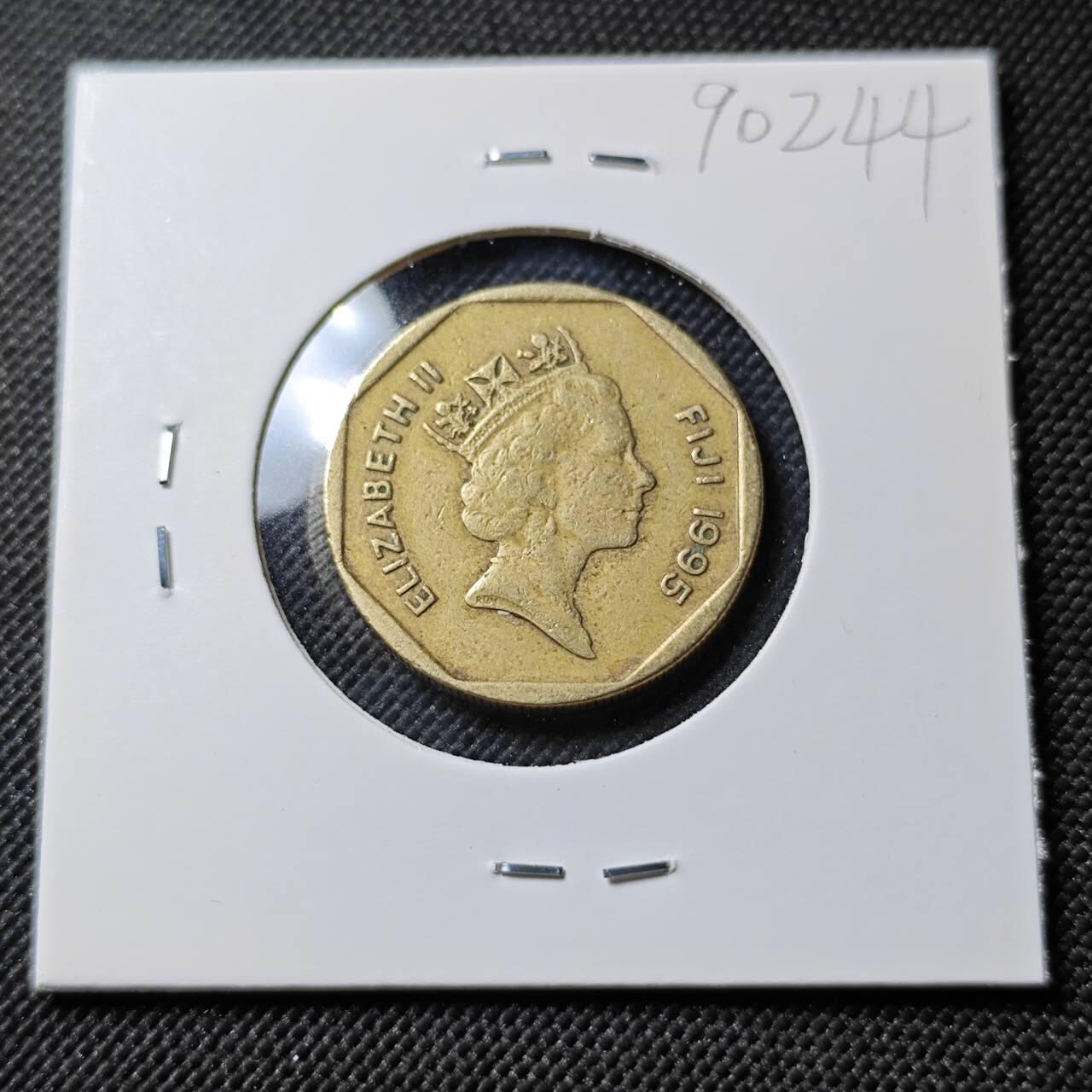 KK钱币收藏小铺  第390期  2月预留时间 周末发货  斐济1元