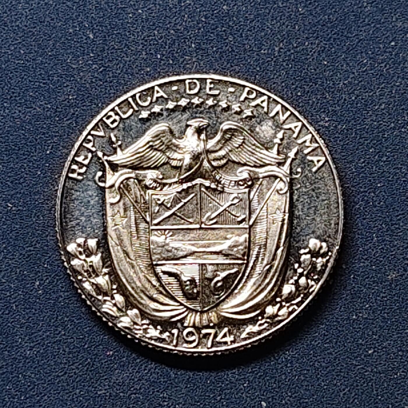 【全场包邮】纯粹捡漏拍498场-持续更新中 巴拿马1974年1/10巴波亚精制币