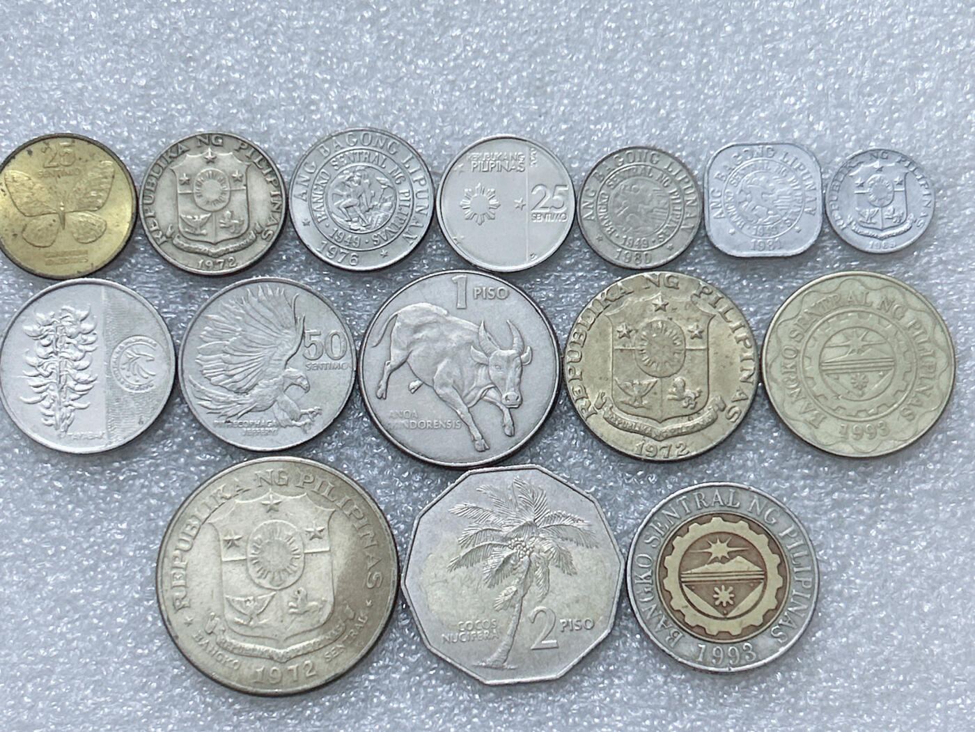 第一海外回流一元起拍收藏 散集专场  第296期 菲律宾硬币 15枚